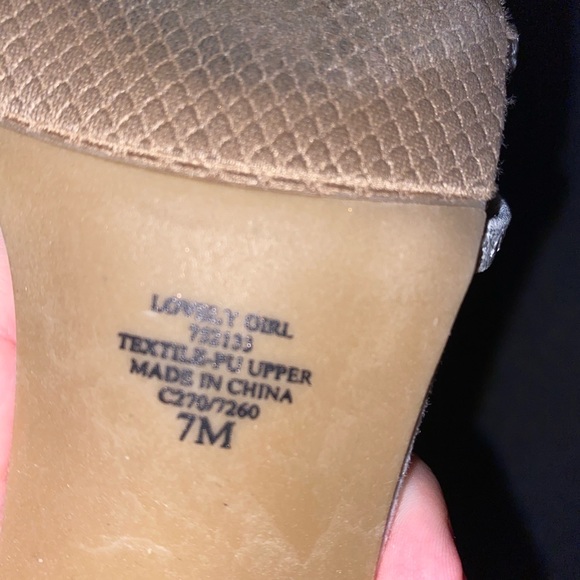 silver mini heels - Picture 2 of 2